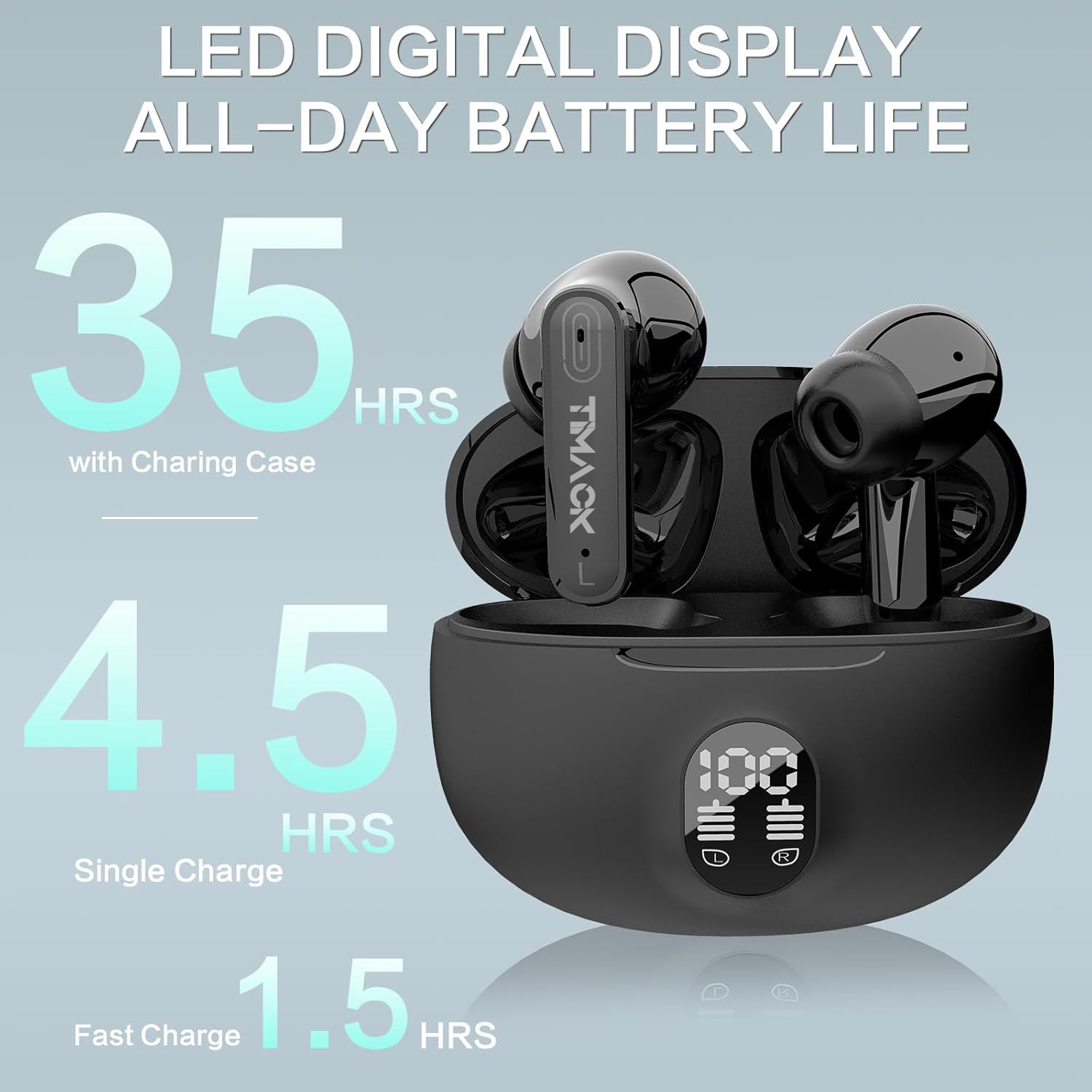 TIMACK 895B Bluetooth Headphones TWS Wireless Headphones Earphone Bluetooth Earphones Waterproof Headset Mic for Xiaomi Earbuds