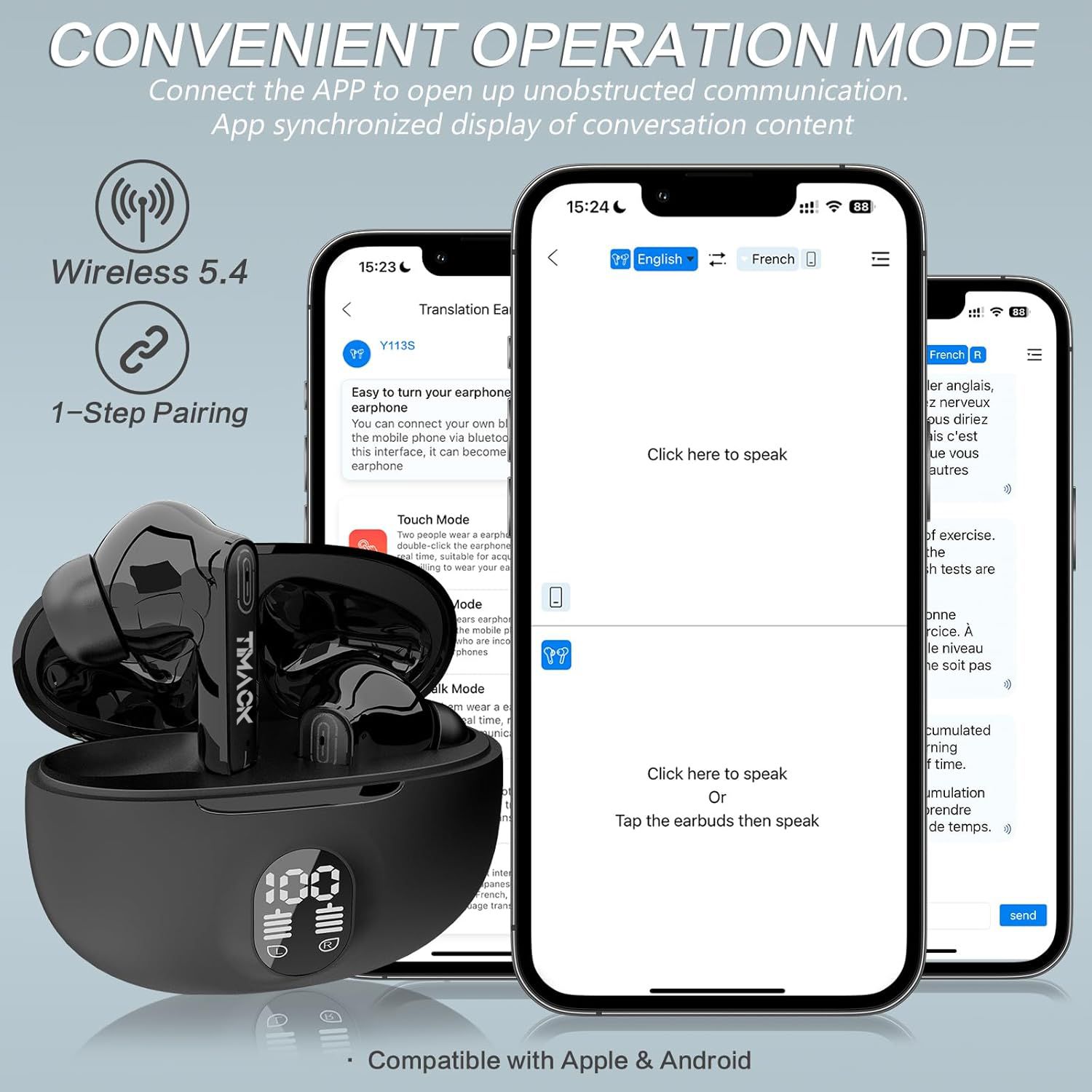 TIMACK 895B Bluetooth Headphones TWS Wireless Headphones Earphone Bluetooth Earphones Waterproof Headset Mic for Xiaomi Earbuds