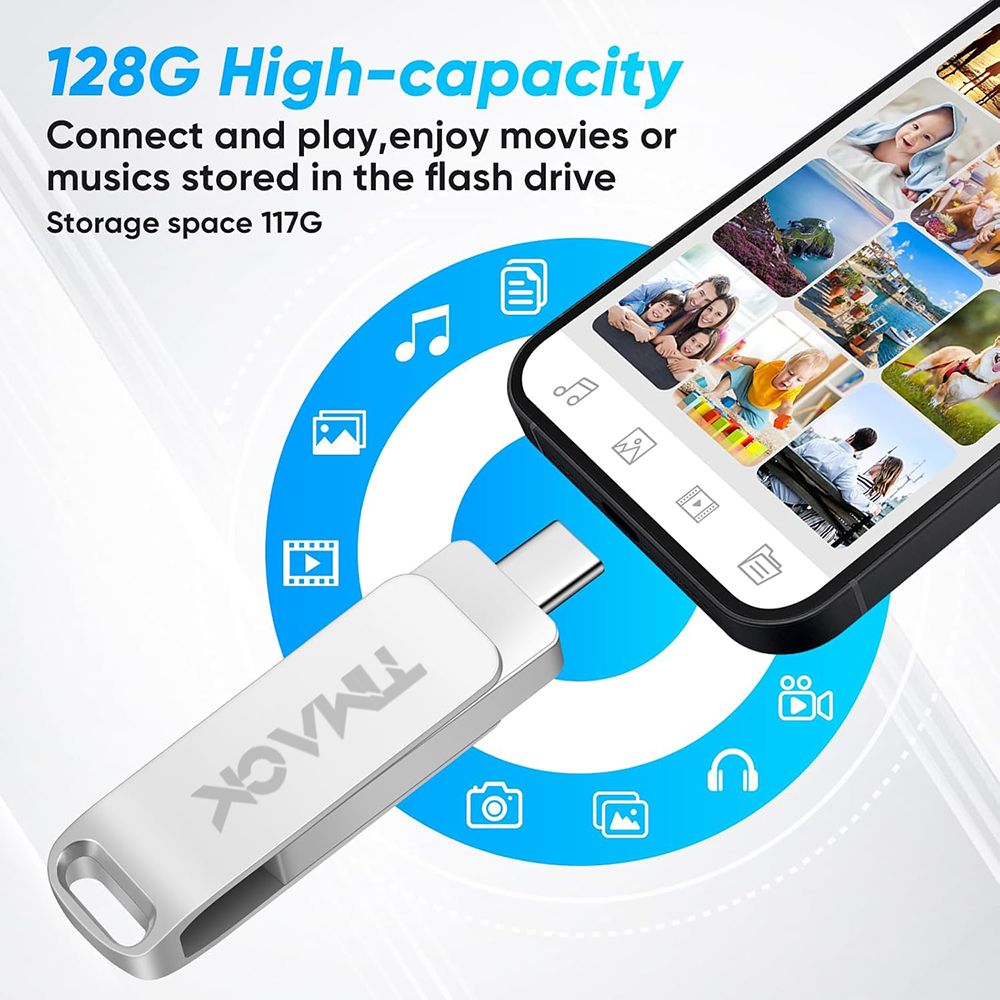 【FREE GIFT】TIMACK 2 in1 OTG Metal USB 3.0 Disk 32GB/64GB/128GB Type-C/USB 3.0 USB Flash Drives Memory Flash Disks Data Storage