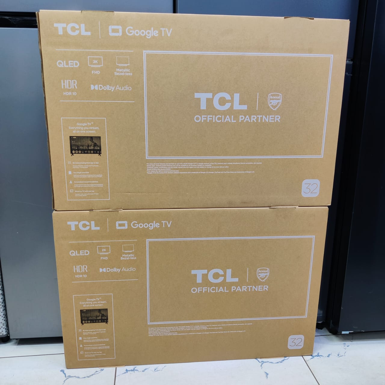 TCL 32S5K – 32" QLED Full HD Smart Google TV – HDR10, Dolby Audio, Frameless Design+ Free Gifts(TV Guard +wall mount)
