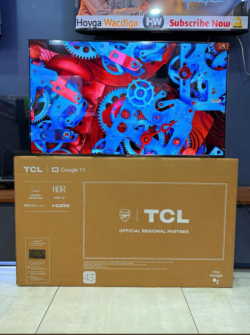 TCL 43S5K 43'' 2K QLED HDR FRAMELESS GOOGLE TV, VOICE ASSISTANT,DOLBY AUDIO( NEW 2025)