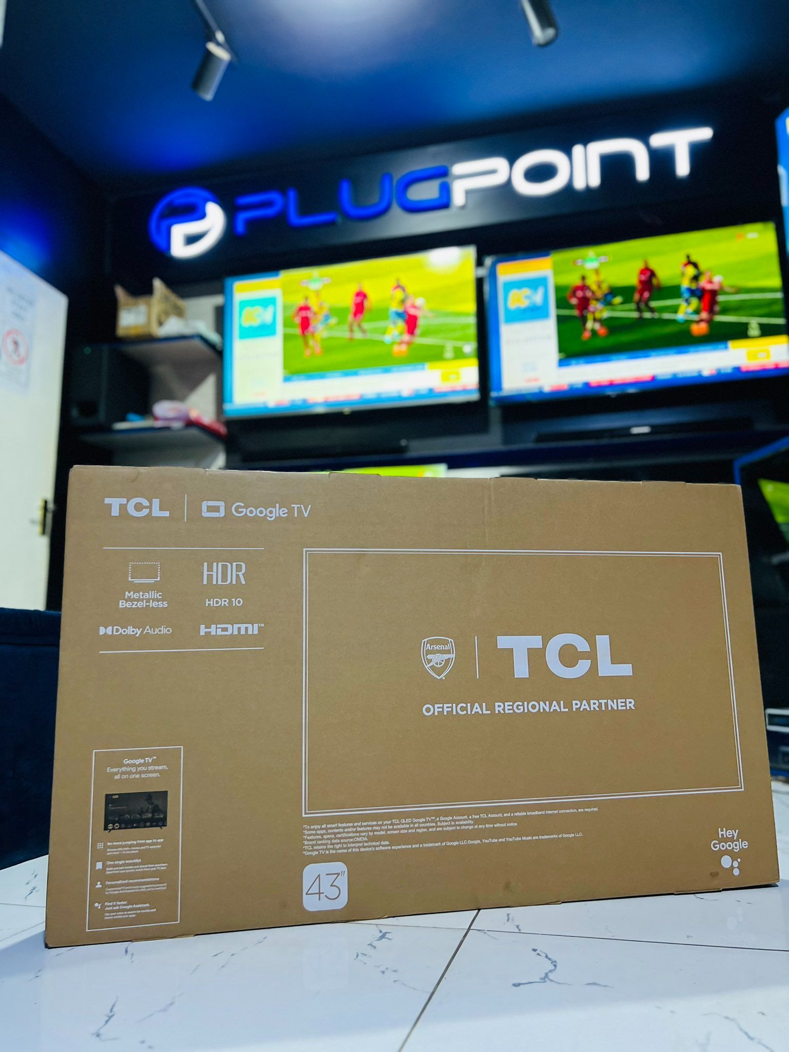 TCL 43S5K 43'' 2K QLED HDR FRAMELESS GOOGLE TV, VOICE ASSISTANT,DOLBY AUDIO( NEW 2025)