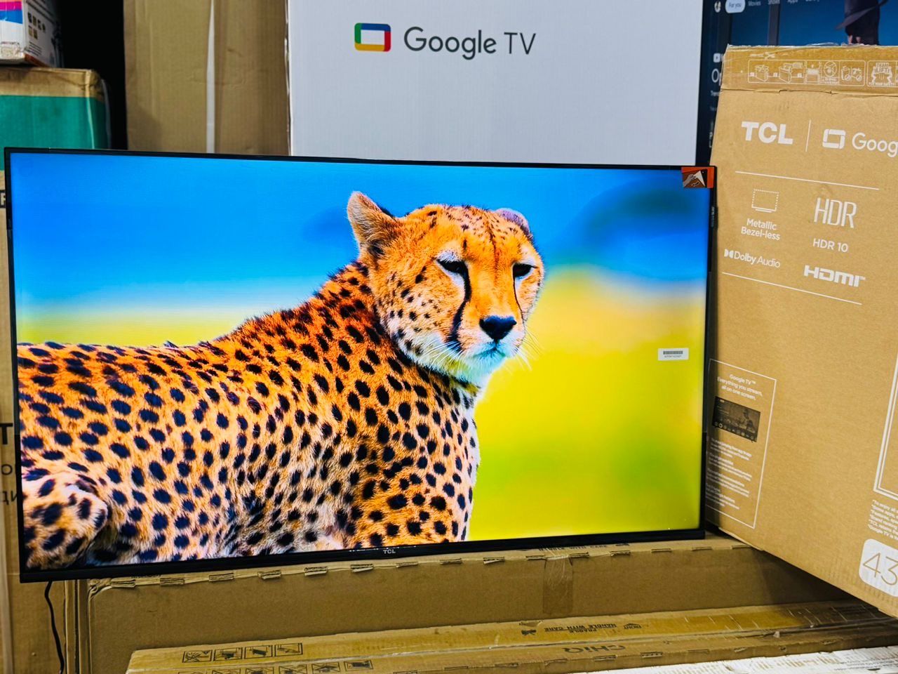 TCL 43S5K 43'' 2K QLED HDR FRAMELESS GOOGLE TV, VOICE ASSISTANT,DOLBY AUDIO( NEW 2025)