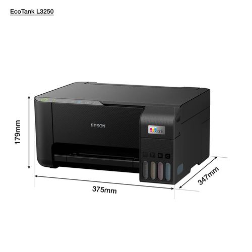 Brand New Epson Printer | Epson L3250 ECOTANK Printer Black in Color, Print, Scan, Copy and Wireless| All in one Office Printer | Portable and Easy to Install and Print With FREE A4 REAM Papers