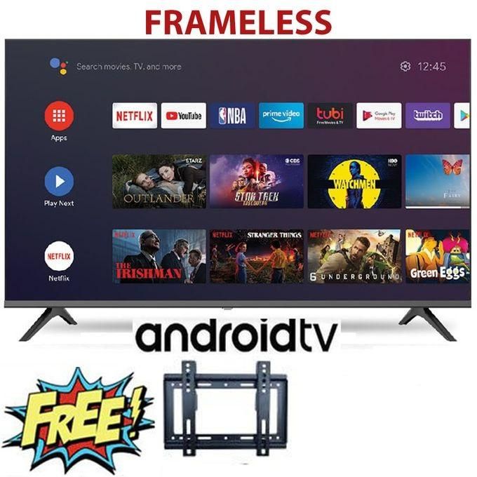 Vitron HTC4068FS, 40"inch Frameless Bluetooth Television Smart Android TV, Inbuilt Decoder ,App Store Netflix Youtube(1 Year Warranty) + A Free Wall Mounting Bracket