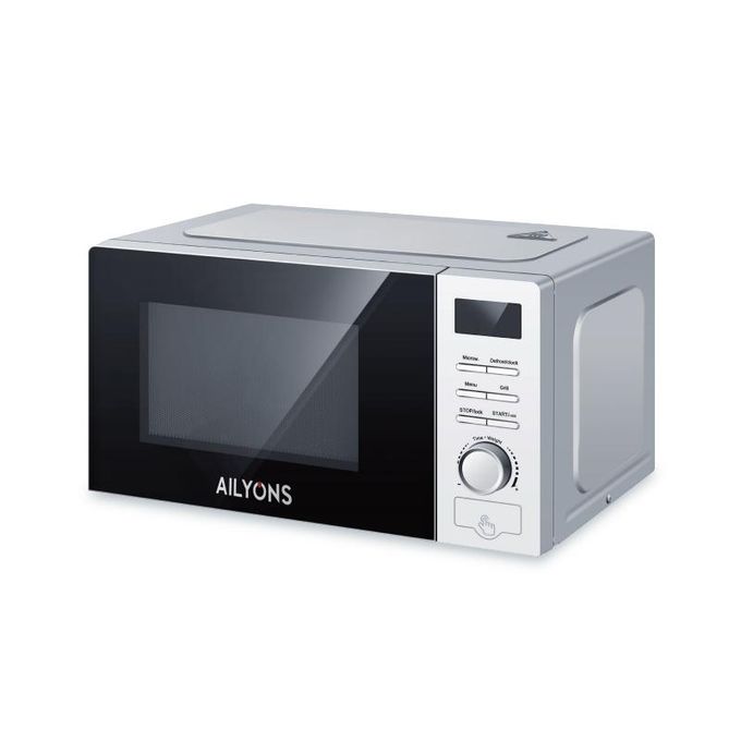 🔥🍽️ AILYONS 1100W Electric Microwave Oven — Silver LM-2004 | Powerful, Stylish & Backed by 12-Month Warranty! ✨📦