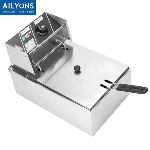 AILYONS EH81, 6 Litres Stainless Steel Tank Electric Deep Fryer, Commercial & Home Use, Chips/Chicken/Mandazi (1YR WRTY)
