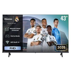 HISENSE 43" INCH  SMART TV,FRAMELESS SMART TELEVISION, FULL HD RESOLUTION, A4K SERIES ,NETFLIX ,YOUTUBE TV,DTS, INBUILT DECODER, BUILT-IN WIFI,VIDAA OS Hisense 43A4🛡️