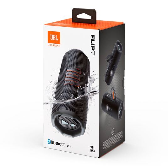 🥳 🎶 🔥 Jbl Flip 7, Wireless Portable Speaker,Deep Punchy Bass, 16 Hrs of Playtime, IP68 Waterproof, Dustproof and Drop-Proof, Pro Sound with AI Boost, Auracast Multi-Speaker Connection🔊 ✅