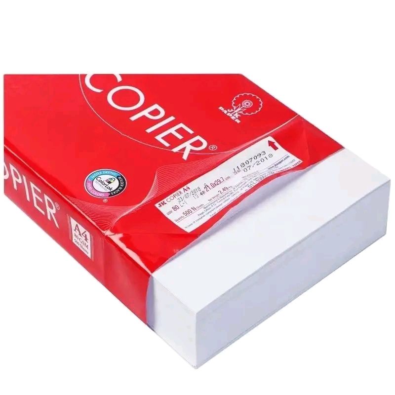 Jk Copier A4 Printing, Photocopy Papers 80GSM -(5 REAMS- ONE BOX) one carton of  5 ream papers  25000 sheets With free GIFT of Geometrical set