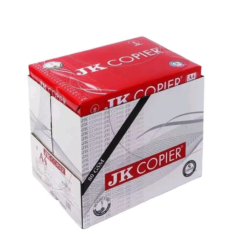 Jk Copier A4 Printing, Photocopy Papers 80GSM -(5 REAMS- ONE BOX) one carton of  5 ream papers  25000 sheets With free GIFT of Geometrical set