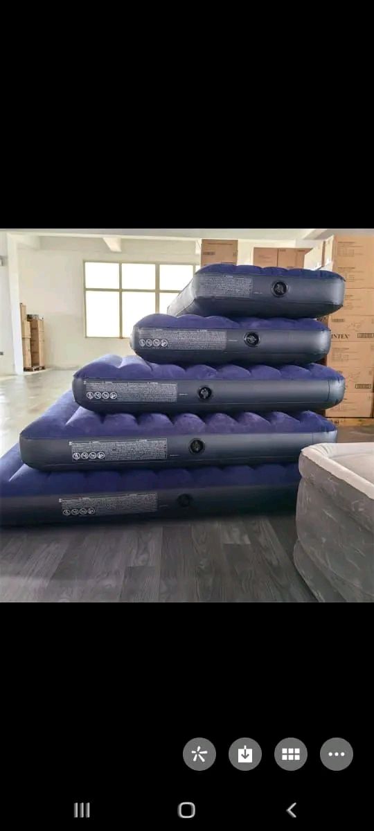 OFFER!! OFFER !!  🛏️ INTEX Inflatable Air Mattress 3*6/ 4x6/5x6/6x6 + FREE Electric Pump | Dura-Beam Fiber-Tech Technology
