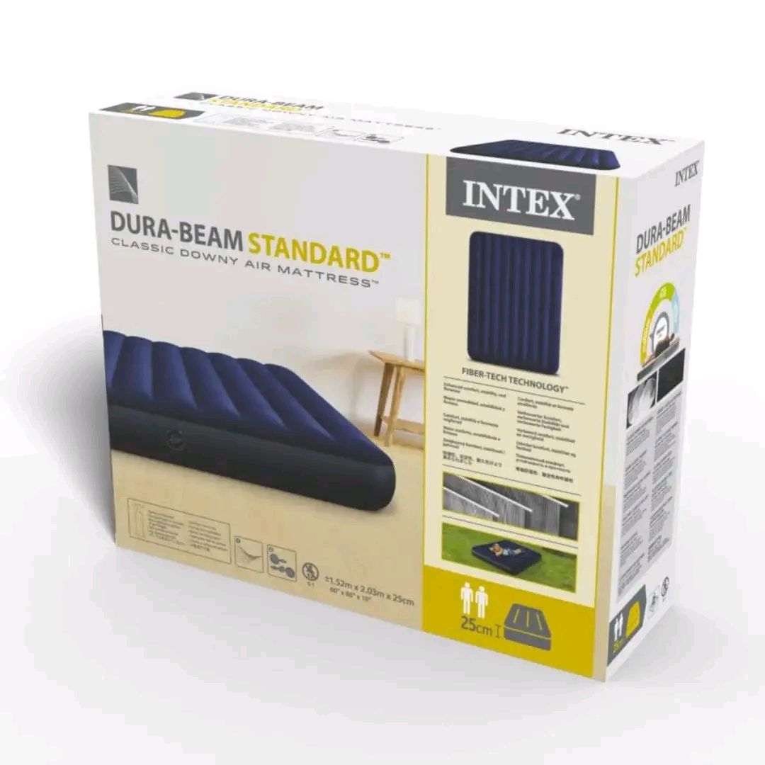 OFFER!! OFFER !!  🛏️ INTEX Inflatable Air Mattress 3*6/ 4x6/5x6/6x6 + FREE Electric Pump | Dura-Beam Fiber-Tech Technology