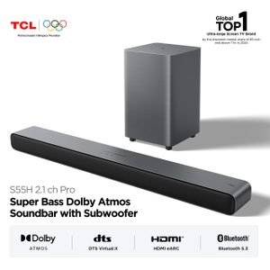 CLEARANCE OFFER!!! TCL S55H Wireless Soundbar 220W 2.1 Ch Dolby Atmos 1 YEAR WARRANTYY. WITH FREE EXTENSION GIFT