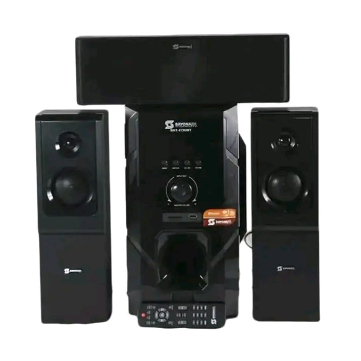 Experience powerful, Sayona 3.1 Channel Subwoofer SHT 1130BT 15000W P.M.P.O Sub woofer sound system with Digital Amplifier. FM, P.M.P.O, Radio, sd card with FREE GIFT OF FLASH DRIVE