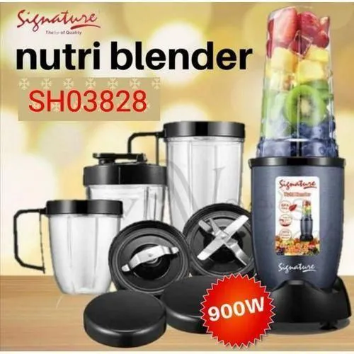 Signature NutriBlender for smooth, nutrient-rich shakes in seconds. Compact, powerful, and built to last! ✨ SH03828 Quality Signature Nutri Blender / signature NutriBullet juicer - 900W signature