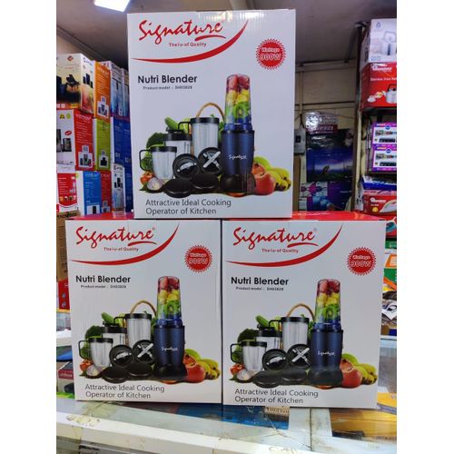 Signature NutriBlender for smooth, nutrient-rich shakes in seconds. Compact, powerful, and built to last! ✨ SH03828 Quality Signature Nutri Blender / signature NutriBullet juicer - 900W signature