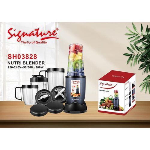 Signature NutriBlender for smooth, nutrient-rich shakes in seconds. Compact, powerful, and built to last! ✨ SH03828 Quality Signature Nutri Blender / signature NutriBullet juicer - 900W signature