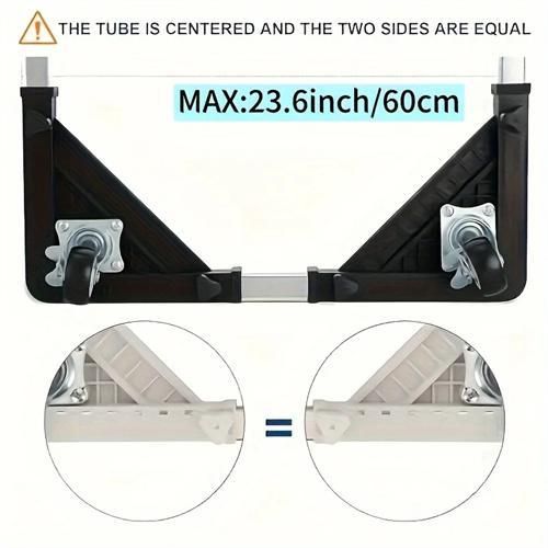 Detachable universal roller refrigerator base bracket, refrigerator handcart bracket, adjustable and extendable storage rack, suitable for home kitchens