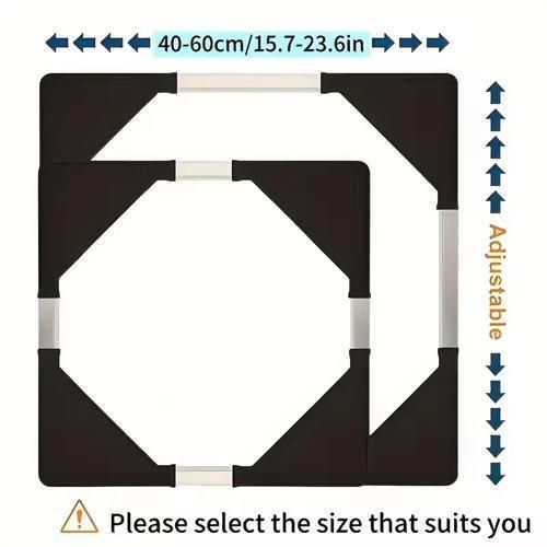 Detachable universal roller refrigerator base bracket, refrigerator handcart bracket, adjustable and extendable storage rack, suitable for home kitchens