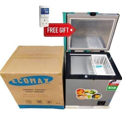 Ecomax 60L Chest Freezer, Low Energy Consumption,100% CFC Free, Low Noise Level, Easy To Clean, Reliable Quality - 1 YR WARRANTY + FREE FREEZER GUARD