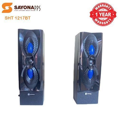 LIMITED DEAL Sayona 3.1 Channel subwoofer SHT 1217BT, 12000W P.M.P.O WITH FREE EXTENSION GIFT .Remote LED Display Compatible with DVD, CD, MPEG-4, MP3 & WMA Aux/Digital FM read