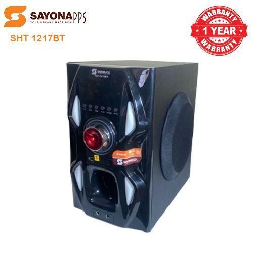 LIMITED DEAL Sayona 3.1 Channel subwoofer SHT 1217BT, 12000W P.M.P.O WITH FREE EXTENSION GIFT .Remote LED Display Compatible with DVD, CD, MPEG-4, MP3 & WMA Aux/Digital FM read