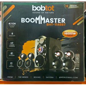 Sayona Bobtot BooMMaster BHT-1148BT 4.1CH Sub Woofer System 16,000W of Pure heavy Bass! 🔥