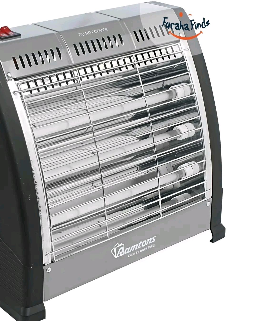Ramtons Electric quartz Room heater RM-469 with fan. 400-1200W Ramtons room heat with 3 quartz heating elements