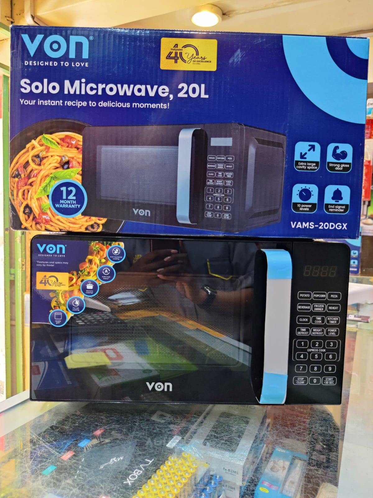 VON Digital Solo Microwave Oven, VAMS-20DGX, 20LT Digital with Touch Panel .Hurry before stock last