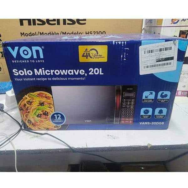 Von digital memory cooking VAMS-20DGB Microwave 20L 700W Digital control Touch control panel 7 auto cook menus