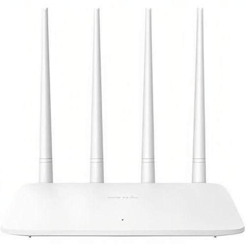 Tenda F6 Wireless N300 Router 4 Antennas 300Mbps Wi-Fi Signal Extender - White with built in Qualcomm chip offering wide coverage