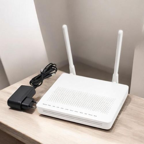 XPON GPON ONU Fiber Optic Network Router with Dual Antennas, Stable WiFi, Multiple LAN Ports for FTTH Internet