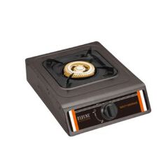 Rebune Stainless Steel Single Burner Gas Stove – Compact, Energy-Saving Design, Durable Body, High-Efficiency Flame, Easy to Clean, 2-Year Warranty With AUTOIGNITION AND FREE 1M GAS PIPE