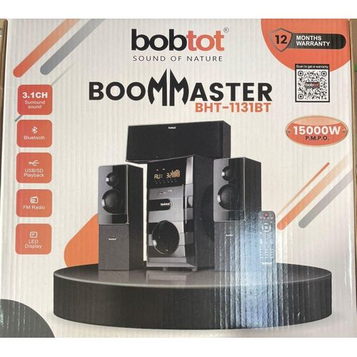 Heavy Bass Bobtot BoomMaster BHT-1131BT 3.1 Channel Sound System (15000W) - Brand New with 12 Months Warranty