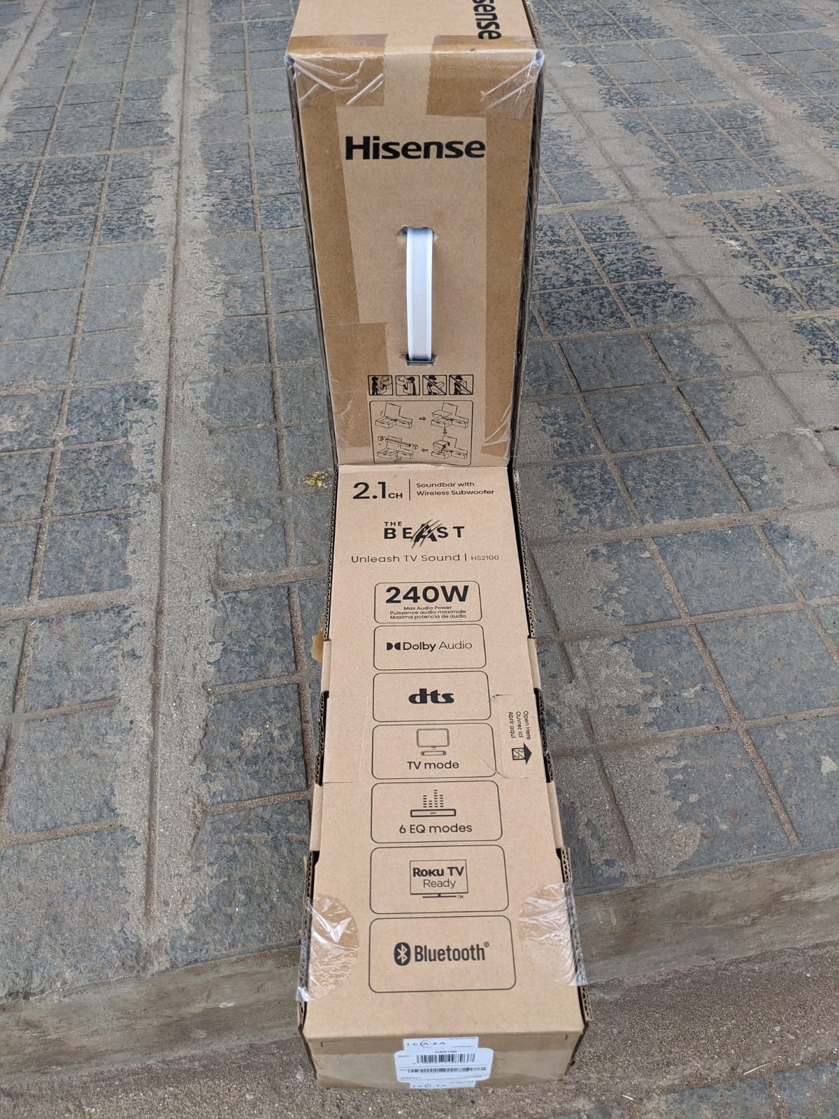 Hisense HS2100,Deep Bass-240W Dolby Digital Audio Home Cinema Soundbar. Deep BASS Sound System with subwoofer POWERFUL 240W SURROUND SOUND ⚡ PREMIUM QUALITY | QUICK DISPATCH ⚡(2YRS WARRANTY)