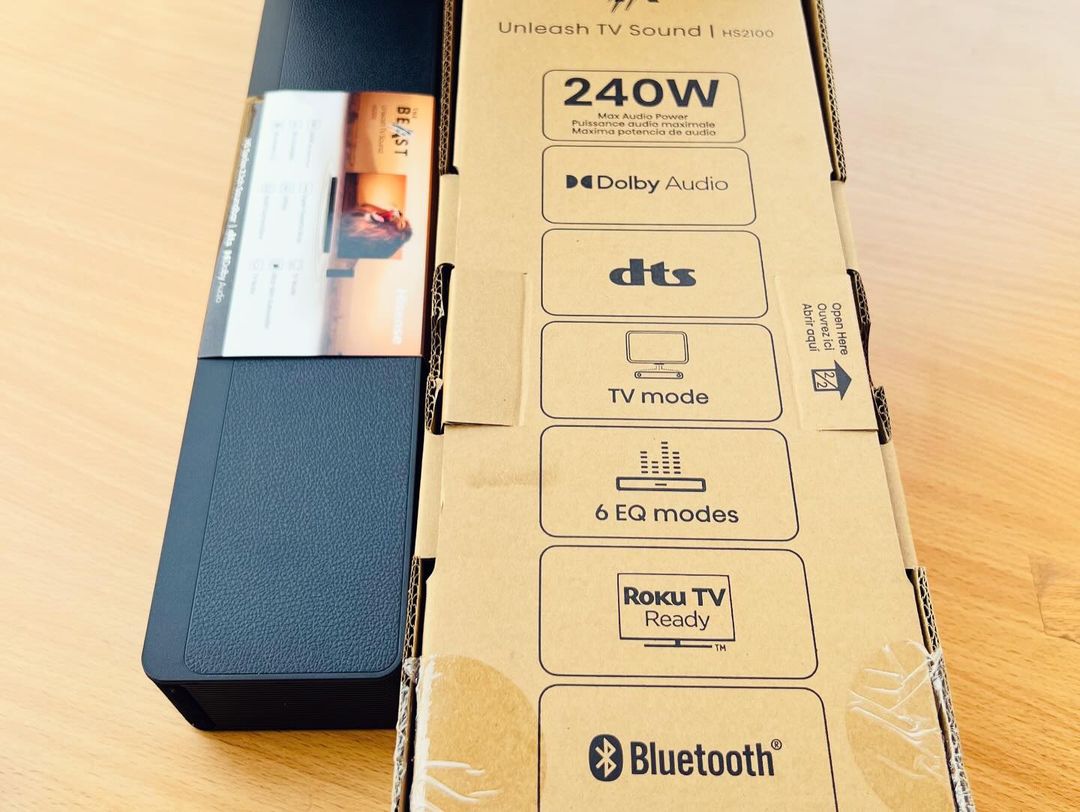 Hisense HS2100,Deep Bass-240W Dolby Digital Audio Home Cinema Soundbar. Deep BASS Sound System with subwoofer POWERFUL 240W SURROUND SOUND ⚡ PREMIUM QUALITY | QUICK DISPATCH ⚡(2YRS WARRANTY)