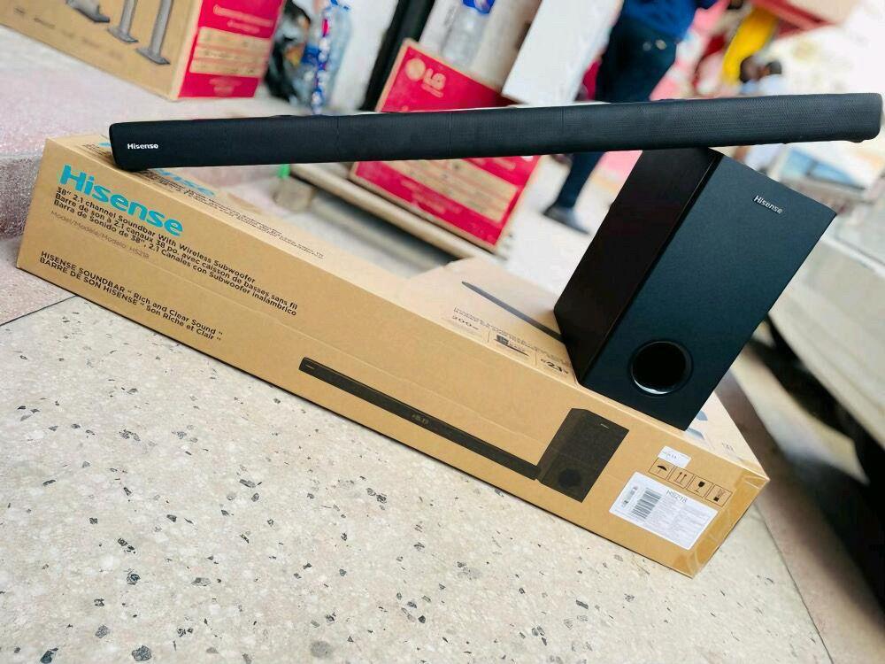 Hisense HS2100,Deep Bass-240W Dolby Digital Audio Home Cinema Soundbar. Deep BASS Sound System with subwoofer POWERFUL 240W SURROUND SOUND ⚡ PREMIUM QUALITY | QUICK DISPATCH ⚡(2YRS WARRANTY)