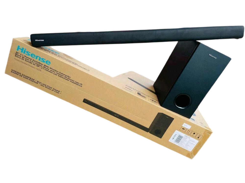Hisense HS2100,Deep Bass-240W Dolby Digital Audio Home Cinema Soundbar. Deep BASS Sound System with subwoofer POWERFUL 240W SURROUND SOUND ⚡ PREMIUM QUALITY | QUICK DISPATCH ⚡(2YRS WARRANTY)