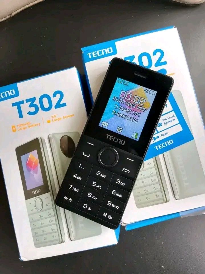TECNO KABAMBE.Tecno T302 Dual SIM Feature Phone: Ultra-Slim Portable Mobile with Long-Lasting 1150mAh Battery, Large 2.0-Inch Display,. Kabambe