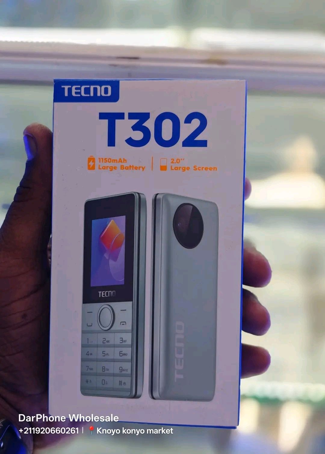 TECNO KABAMBE.Tecno T302 Dual SIM Feature Phone: Ultra-Slim Portable Mobile with Long-Lasting 1150mAh Battery, Large 2.0-Inch Display,. Kabambe