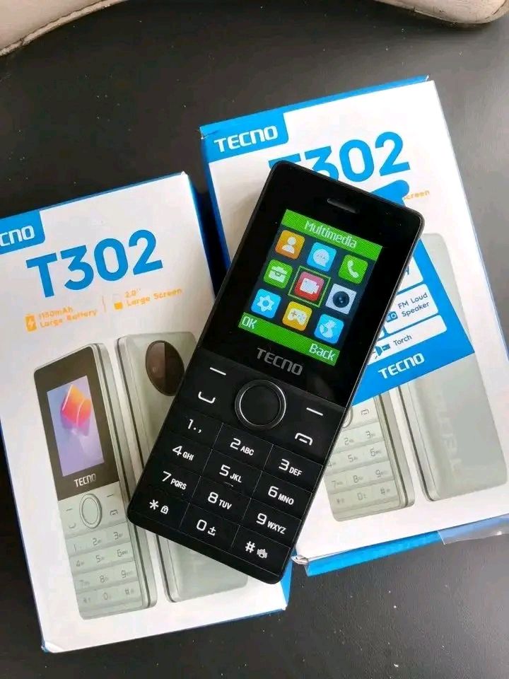 TECNO KABAMBE.Tecno T302 Dual SIM Feature Phone: Ultra-Slim Portable Mobile with Long-Lasting 1150mAh Battery, Large 2.0-Inch Display,. Kabambe