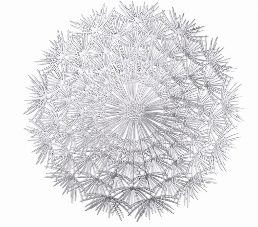 6pcs table mats PCV Placemats for Dining Table Set of 6，Stain Resistant Washable Durable Metallic Pressed Vinyl Fancy Kitchen Mats