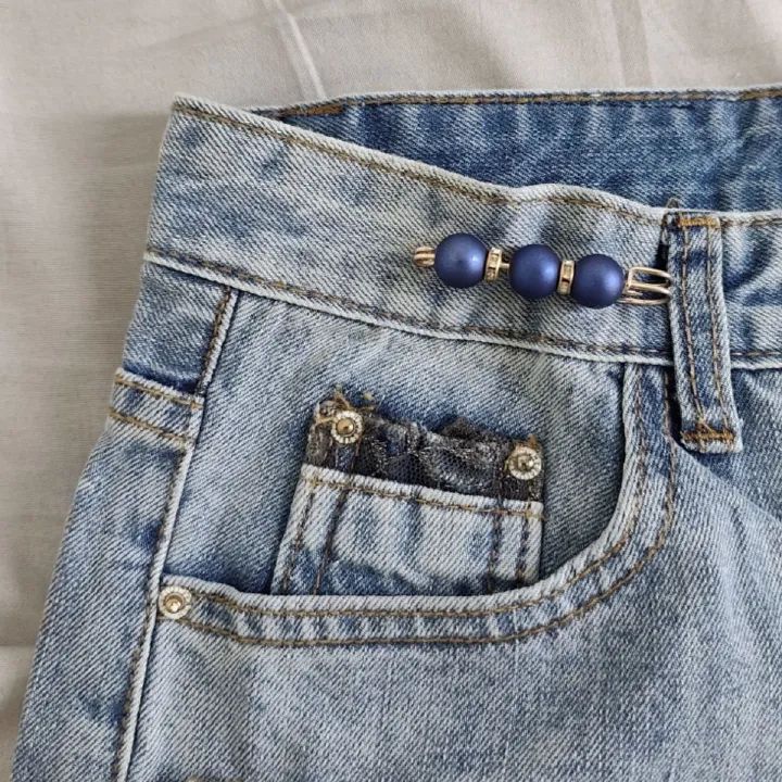 5PCS Multi-purpose Multi-function Imitating Pearl Pin Jewelry, Waist Reduction,pearl Brooch Fixed Girth,decorating Various Clothes/trousers/shirt/dress/sweater/shawl/pant