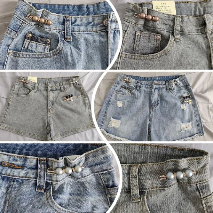 4PCS Multi-purpose Multi-function Imitating Pearl Pin Jewelry, Waist Reduction,pearl Brooch Fixed Girth,decorating Various Clothes/trousers/shirt/dress/sweater/shawl/pant