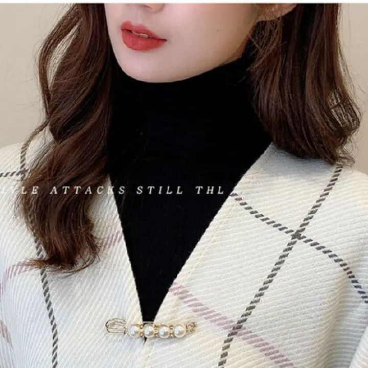 4pcs/6pcs Multi-purpose Multi-function Imitating Pearl Pin Jewelry, Waist Reduction,pearl Brooch Fixed Girth,decorating Various Clothes/trousers/shirt/dress/sweater/shawl/pant