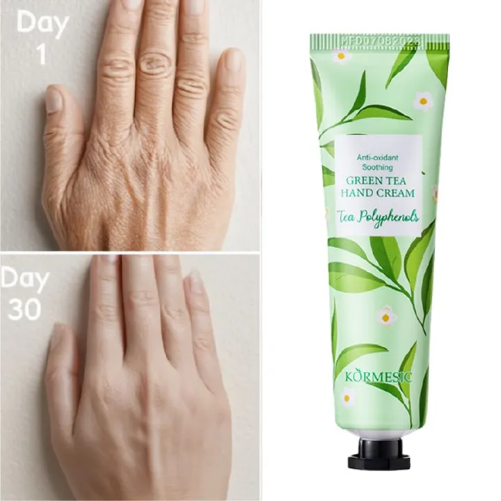 KORMESIC Natural Hand Cream Moisturizing Whitening Hand Lotion Hand Moisturizer Hand Care Dry Hands Cream Cracked Hands Treatment Skin Repair Anti-Aging Non-Greasy Fast Absorbing For Soft Hands