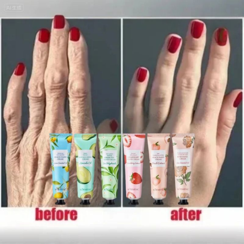 KORMESIC Natural Hand Cream Moisturizing Whitening Hand Lotion Hand Moisturizer Hand Care Dry Hands Cream Cracked Hands Treatment Skin Repair Anti-Aging Non-Greasy Fast Absorbing For Soft Hands