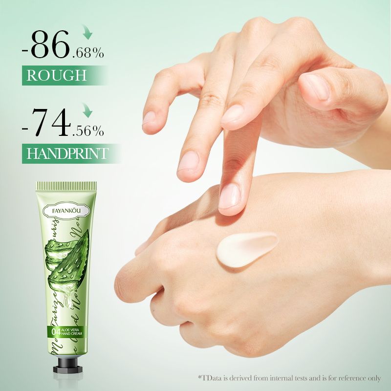 FAYANKOU Natural Aloe Vera Hand Cream Moisturizing Hand Lotion Nourishing Aloe Barbadensis Leaf Juice Vitamin E Natural Extract Hydrating Moisturizing Soothing Non-Greasy Soften Hand Refreshing