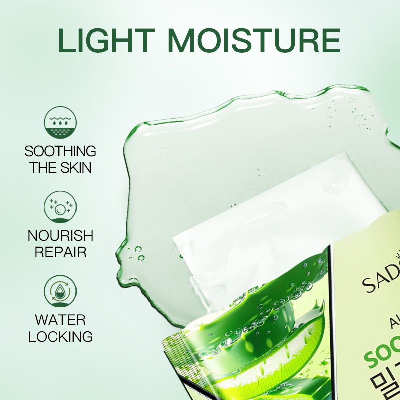 SADOER aloe vera face mask -sadoer skin care set natural plants - moisturize hydrating brightening whitening acne treatment | firming anti-wrinkle deeply nourish smooth anti-dark repair skin
